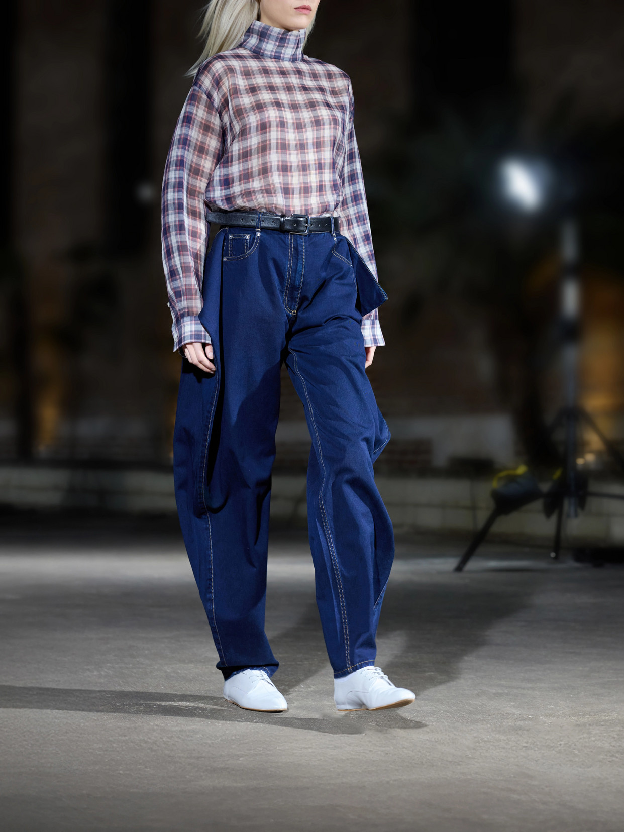 Reversable Checked Cotton And Silk-Blend Shirt