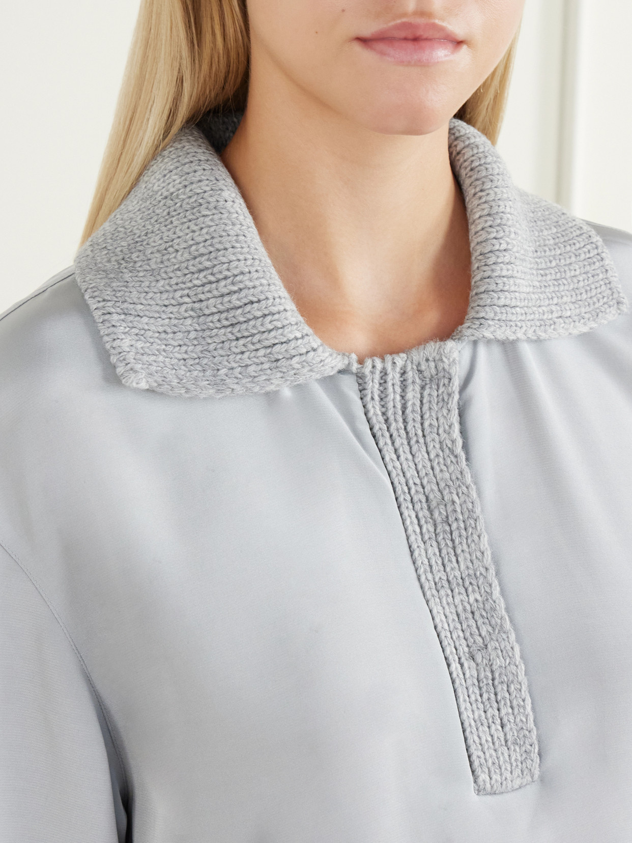 Stretch Silk-Blend Polo