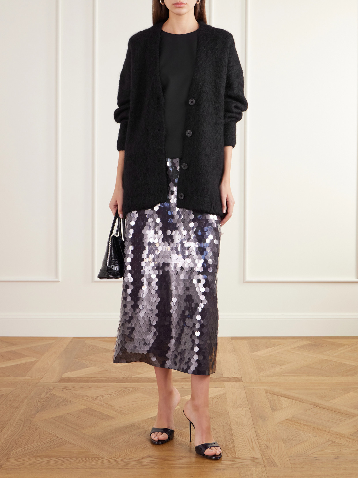 Tie-Detailed Crepe Top