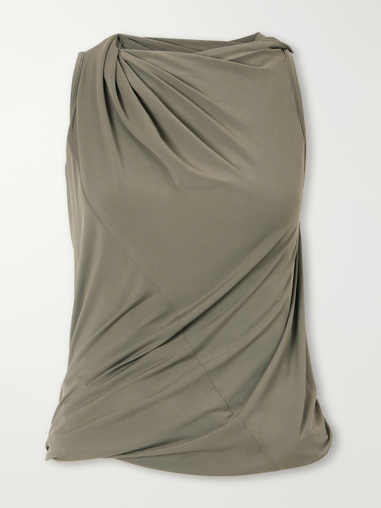 Luna Draped Crepe-Jersey Tank