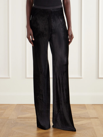 Rick Owens Velvet wide-leg pants