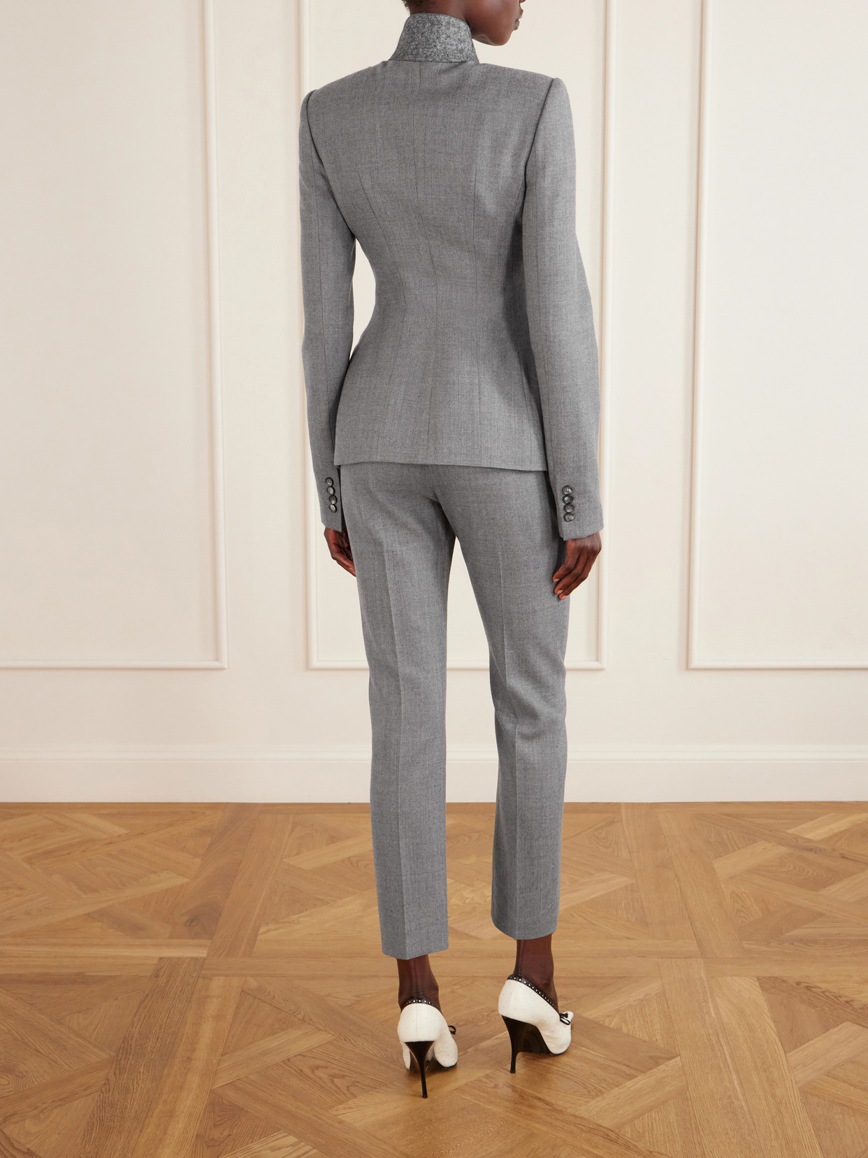 Padded Double-Breasted Jacket