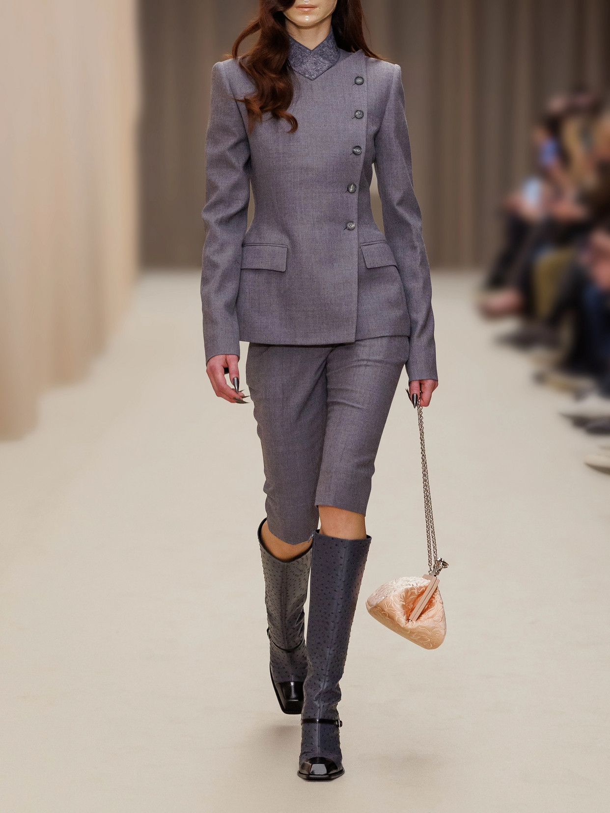 Padded Double-Breasted Jacket