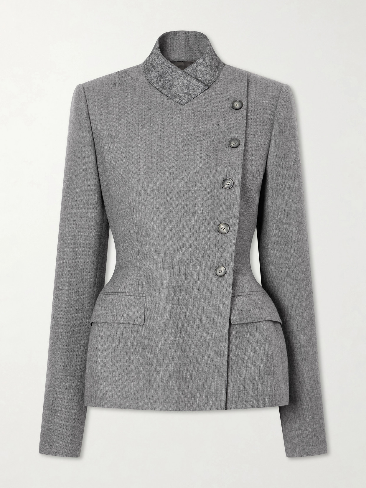 Padded Double-Breasted Jacket