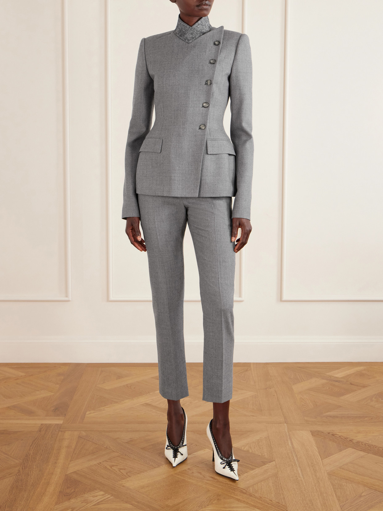 Padded Double-Breasted Jacket