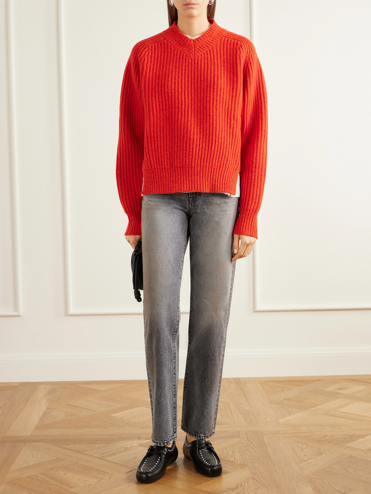 London High-Rise Straight-Leg Jeans
