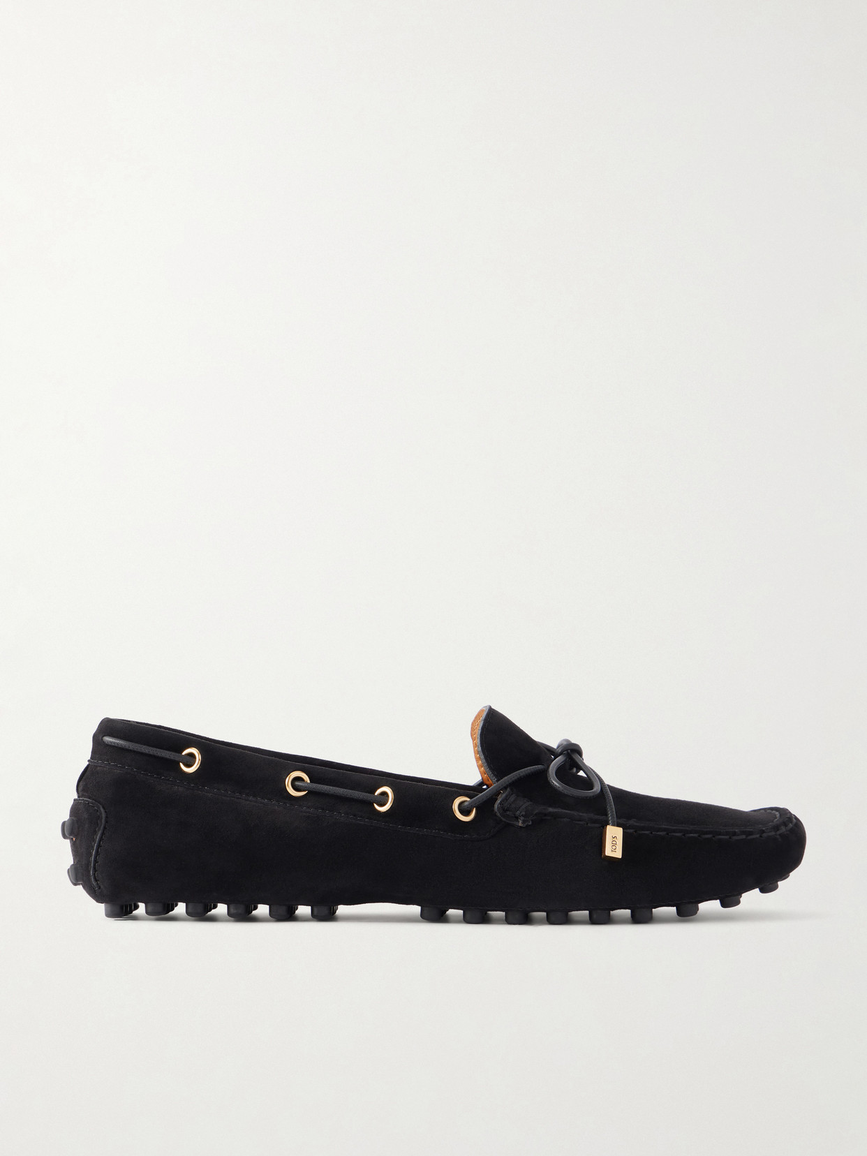 Tod's Gommino Suede Loafers In Black