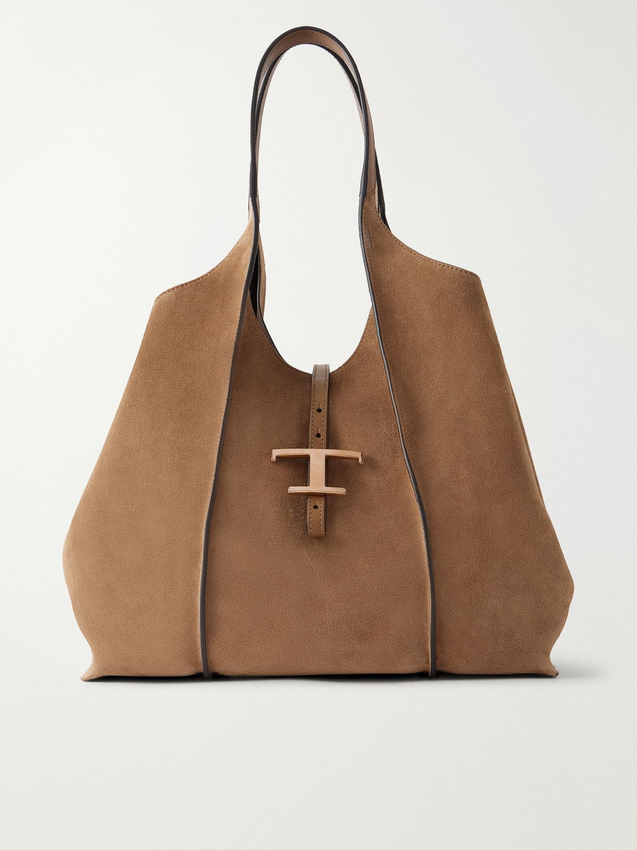 t timeless suede shoulder bag