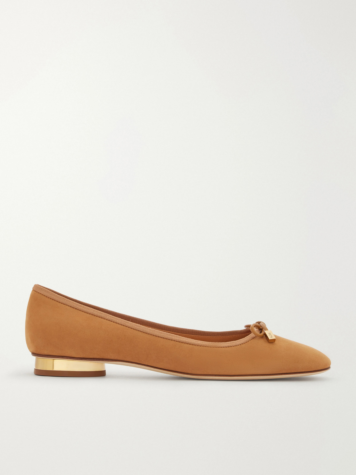 Tod's Suede Ballet Flats In Brown