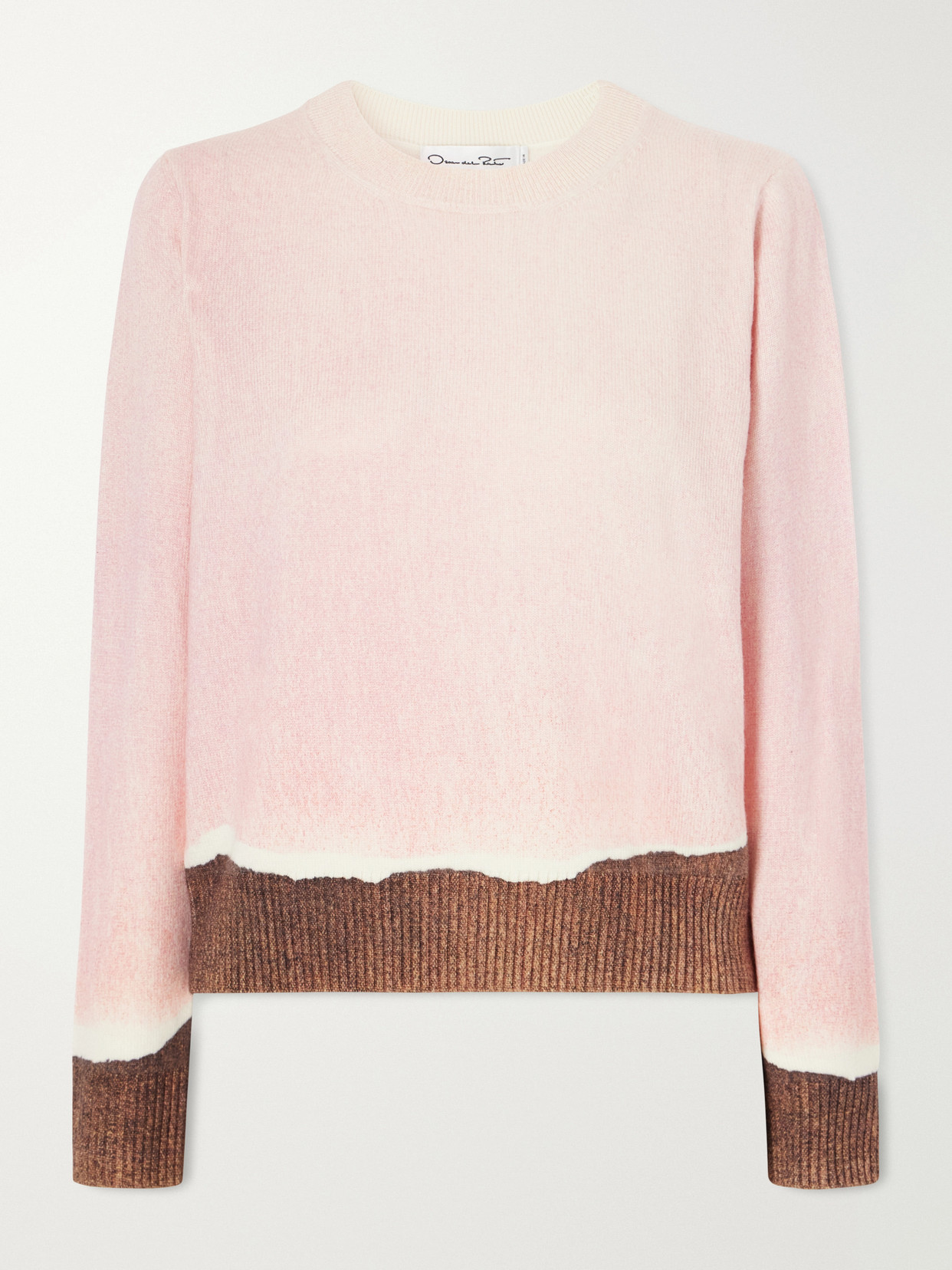 Oscar De La Renta Wool Sweater In Pink