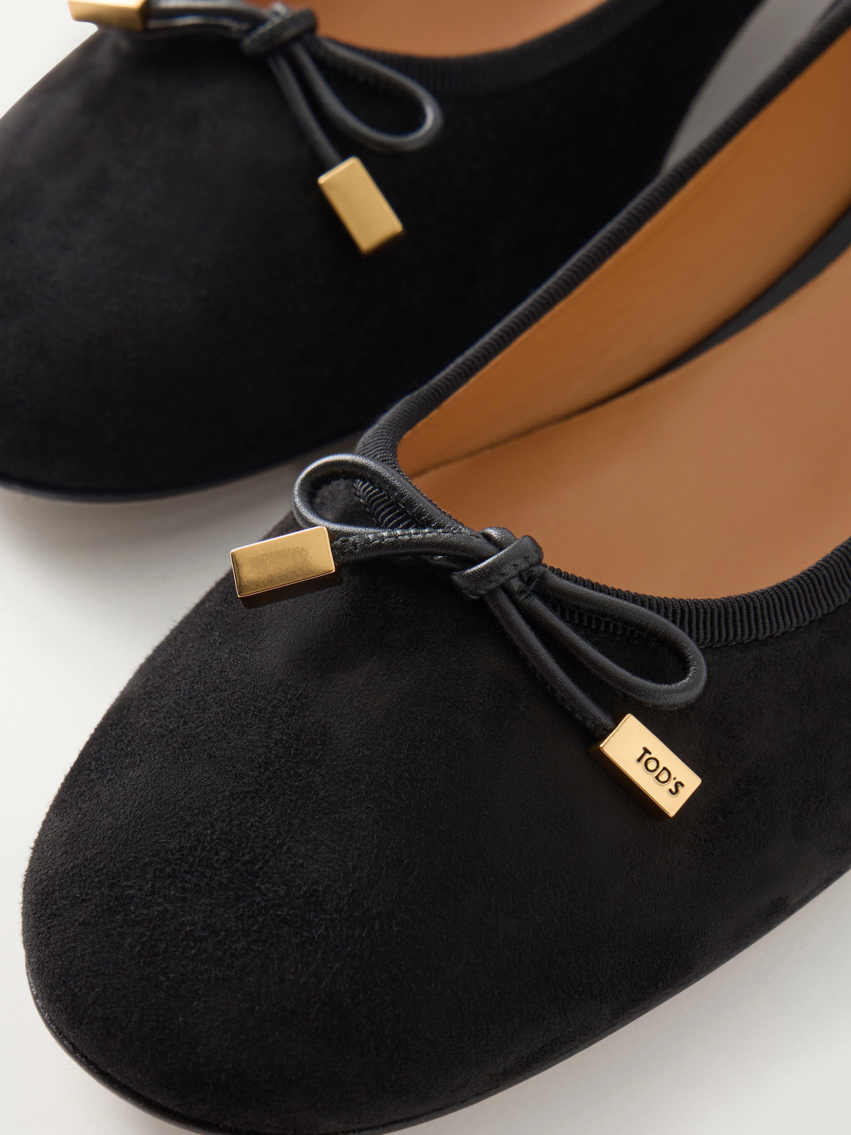 Suede Ballerina Flats