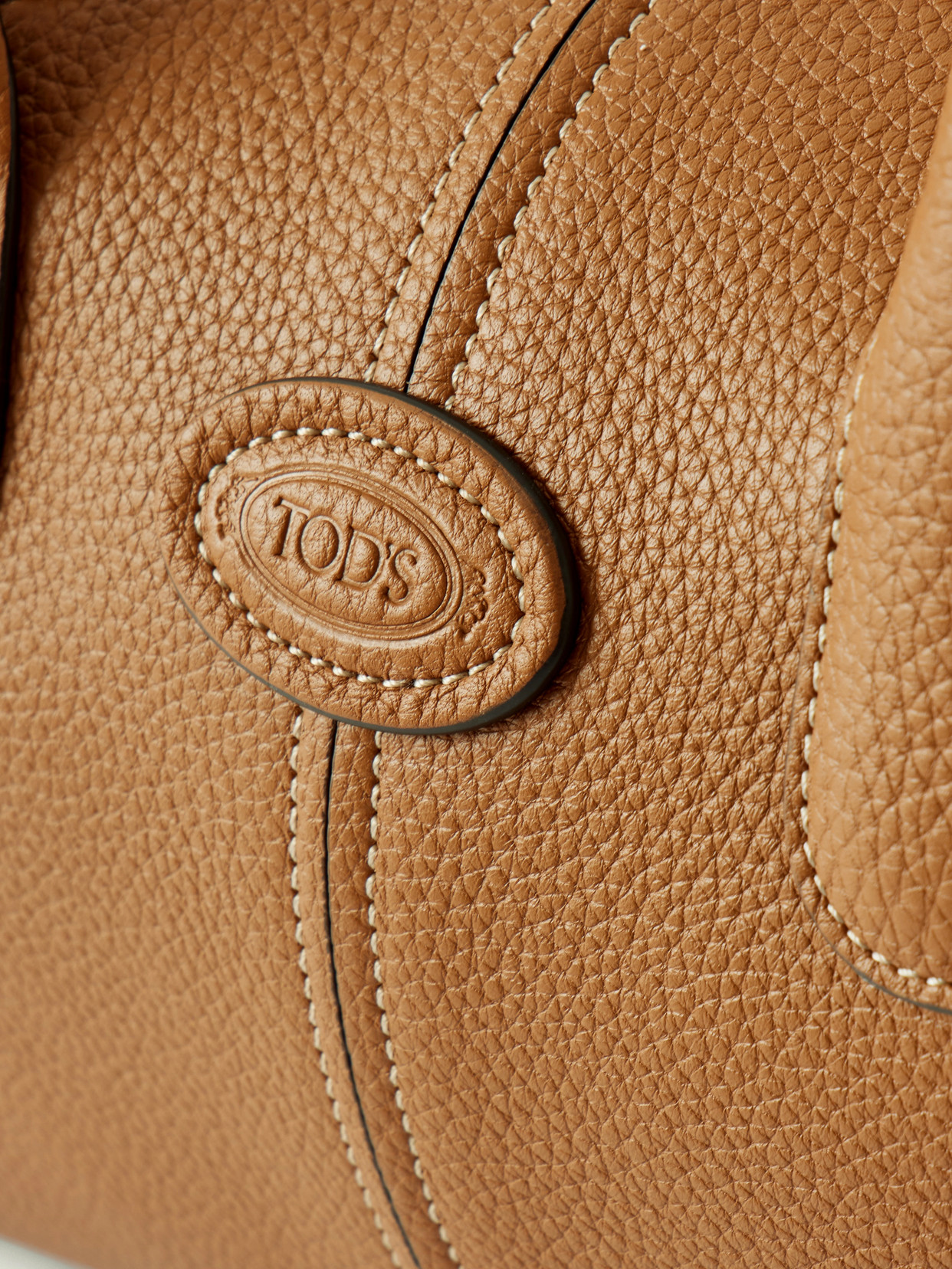 Bauletto Textured-Leather Tote