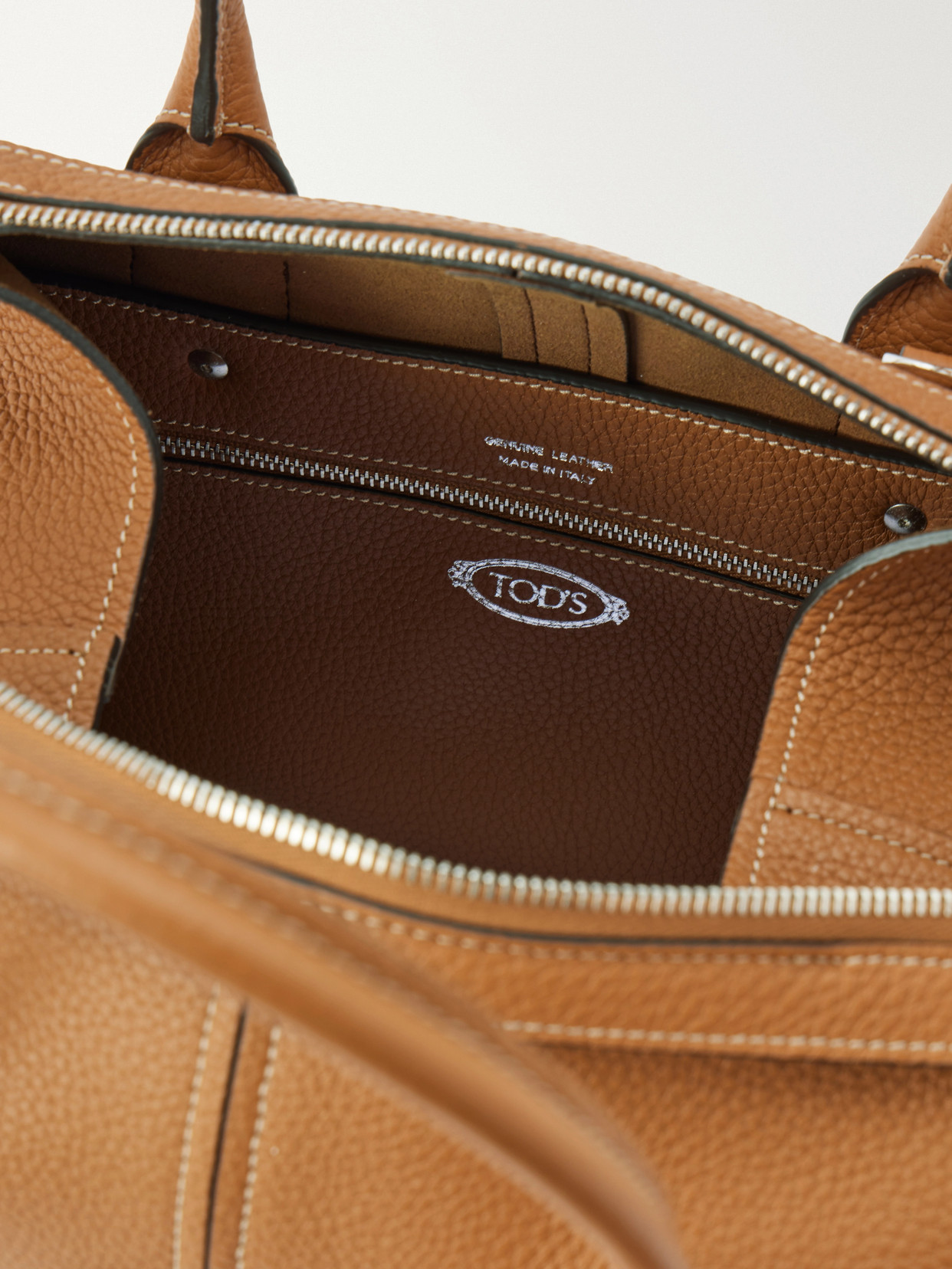 Bauletto Textured-Leather Tote