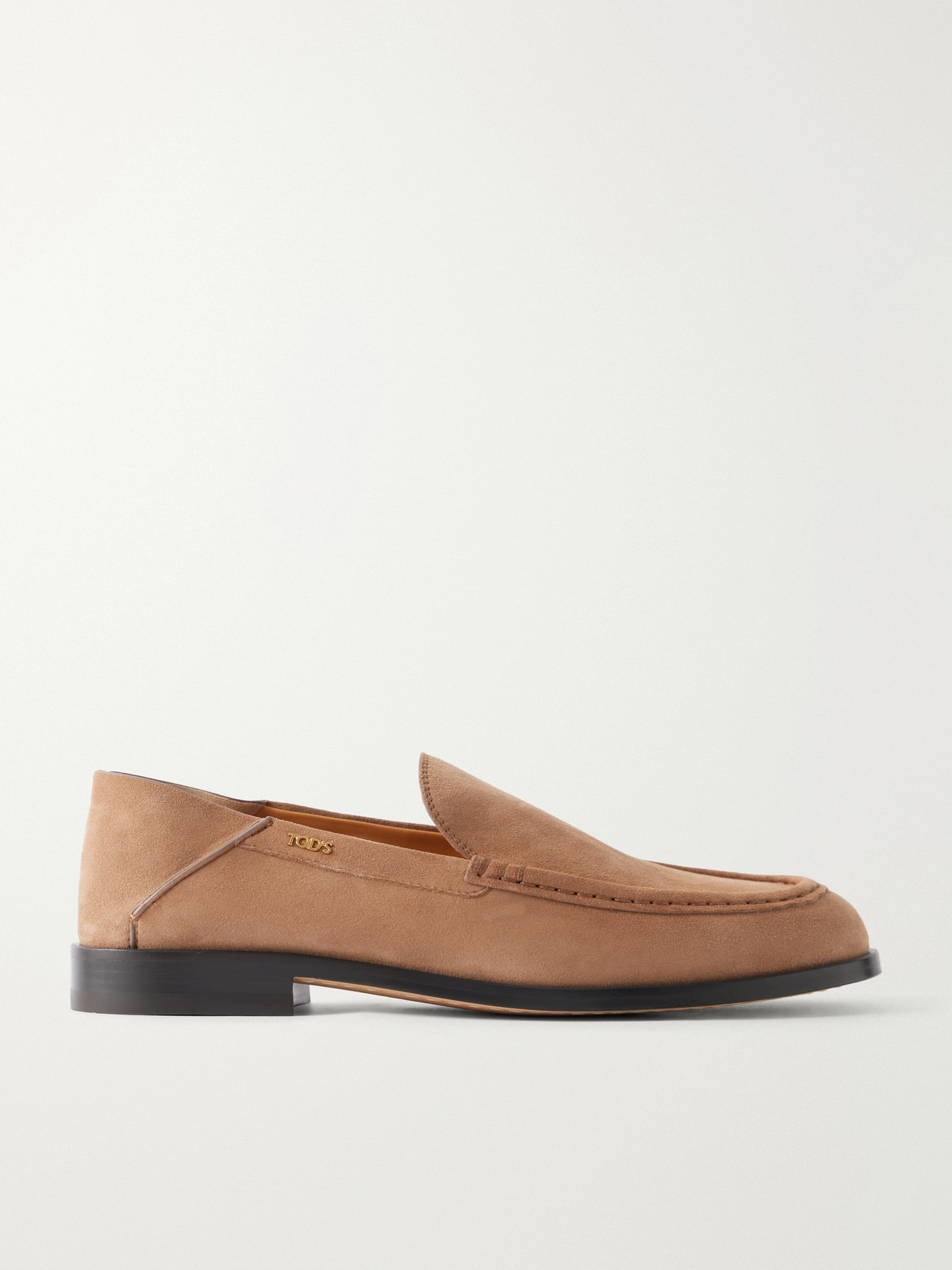 Tod's Logo-detailed Suede Loafers In Blue