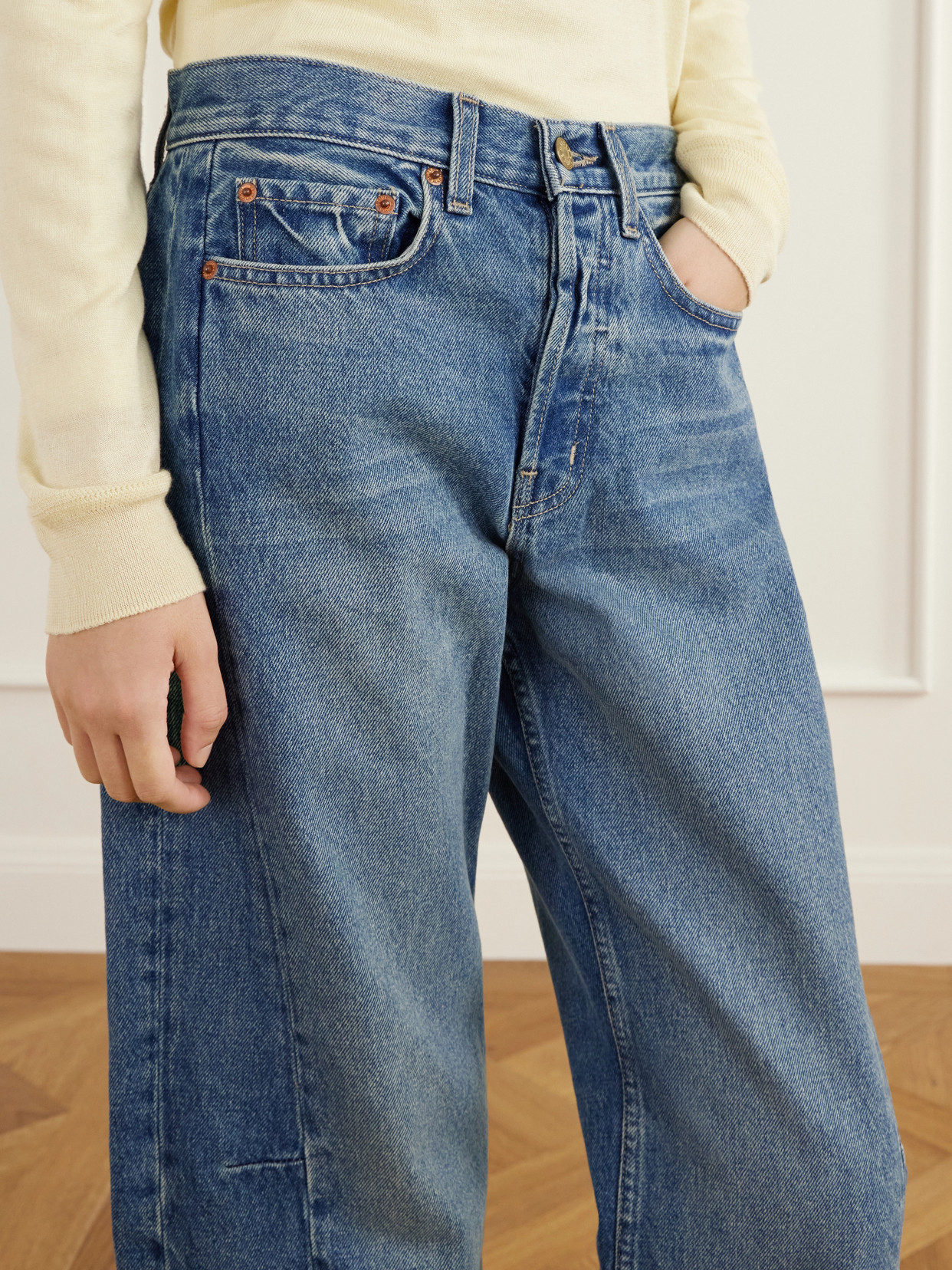 Slim Lasso High-Rise Wide- Leg