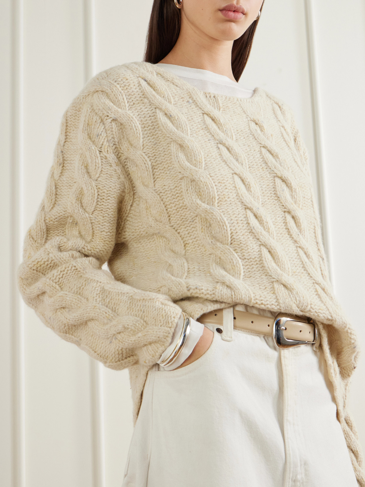 Cable-Knit Sweater