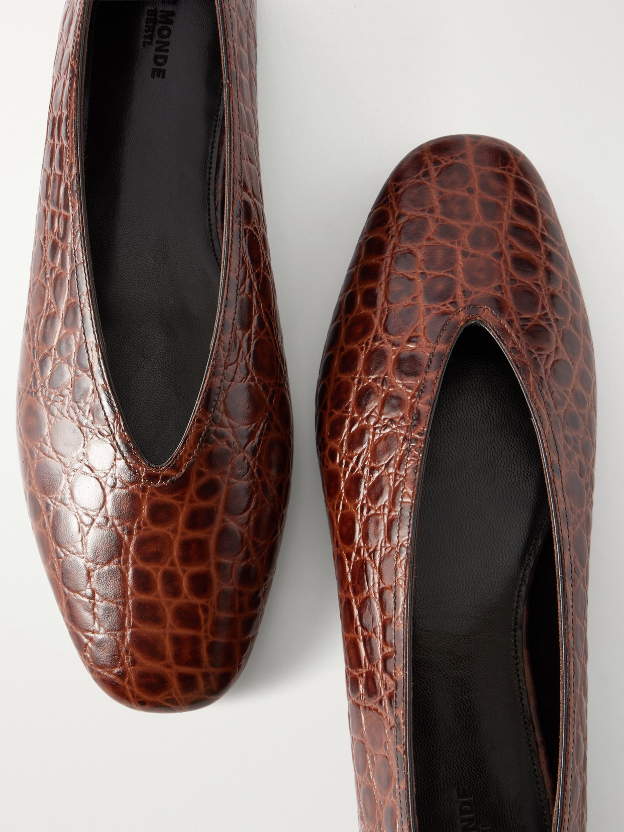 Le Monde Béryl - Luna Croc-Effect Flats
