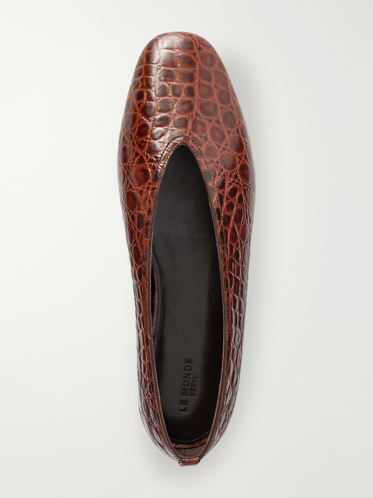 Le Monde Béryl - Luna Croc-Effect Flats