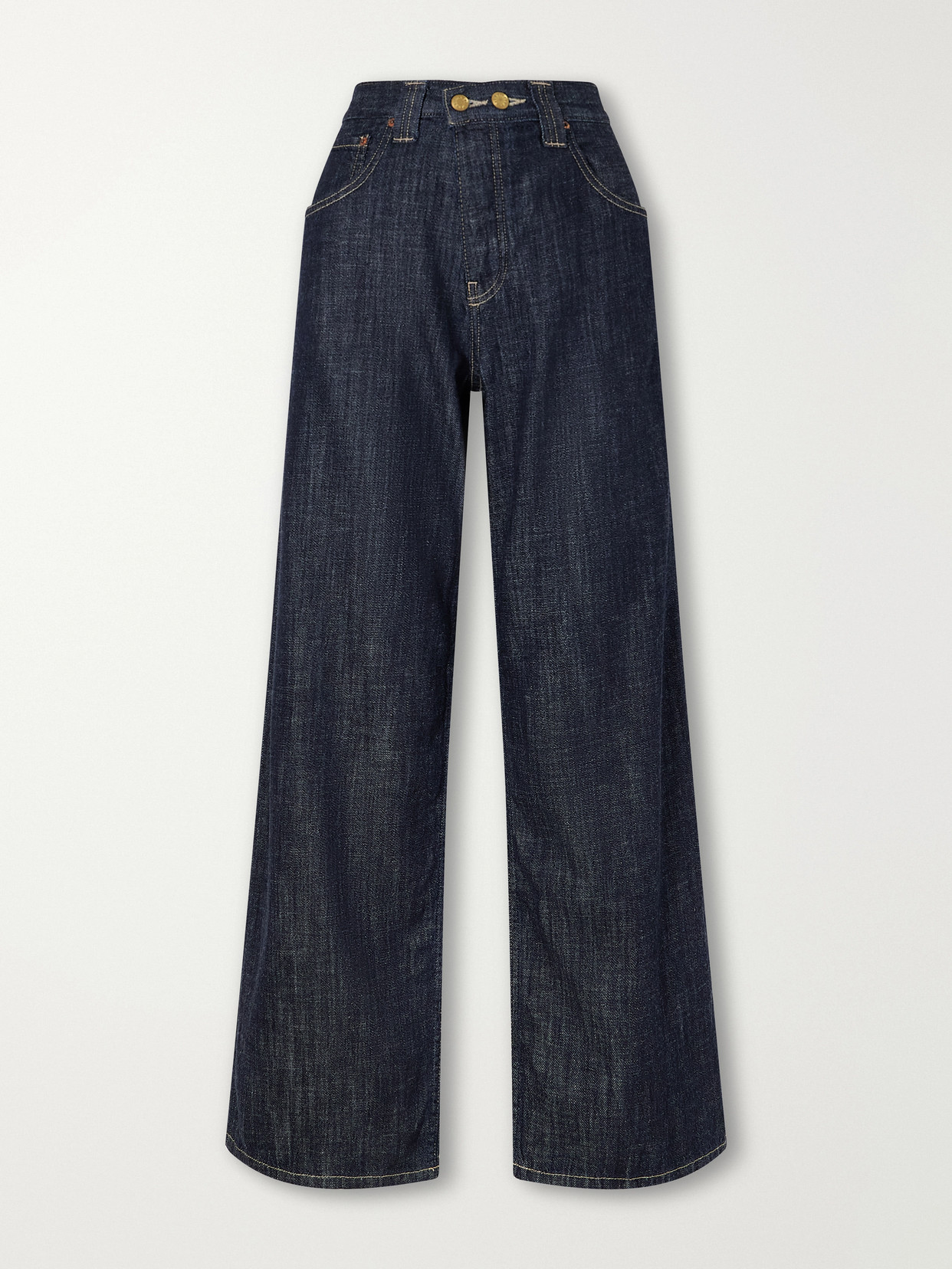Vic Mid-Rise Straight-Leg Jeans