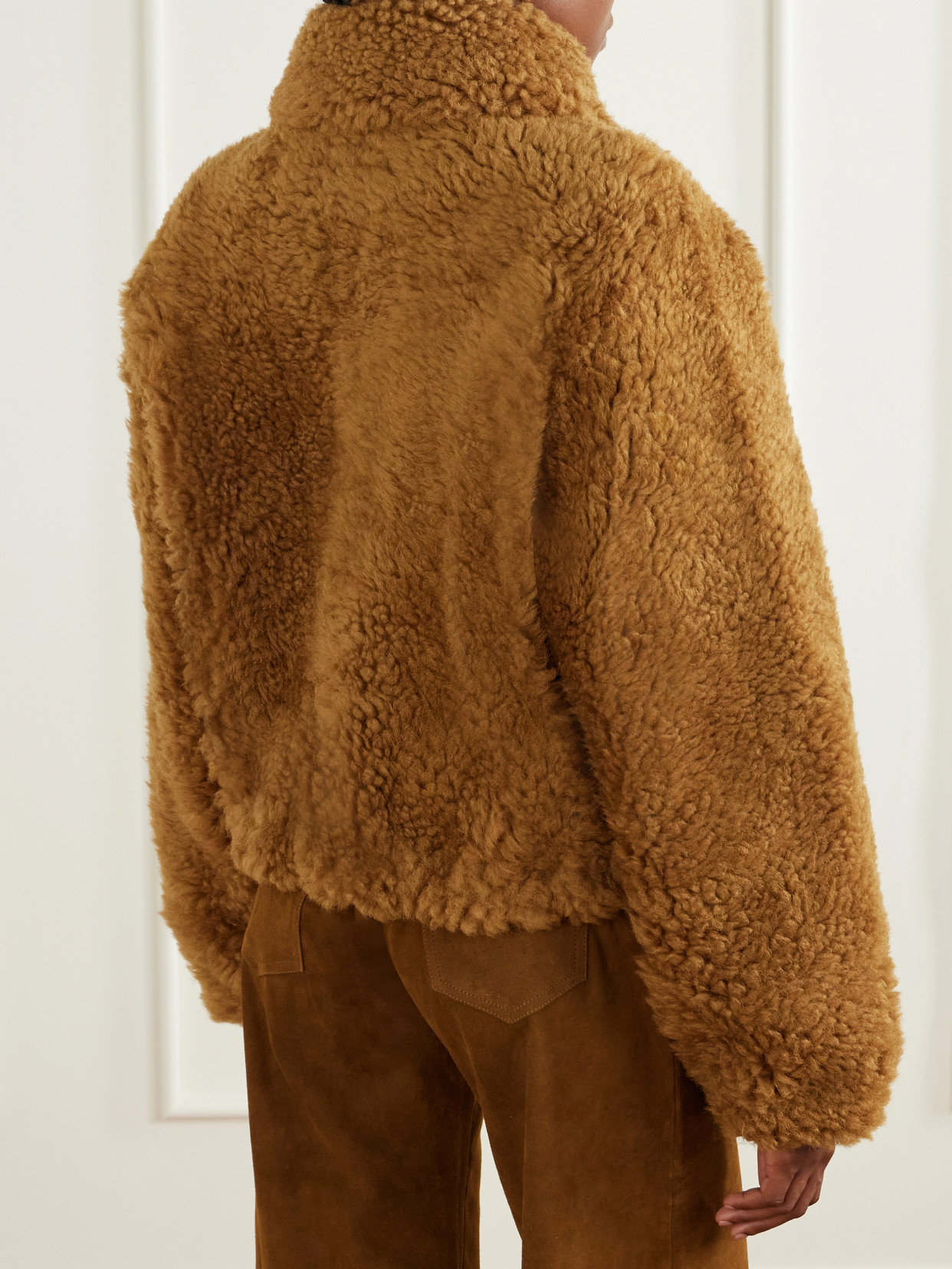 Stouls Sidi Shearling Jacket In Brown