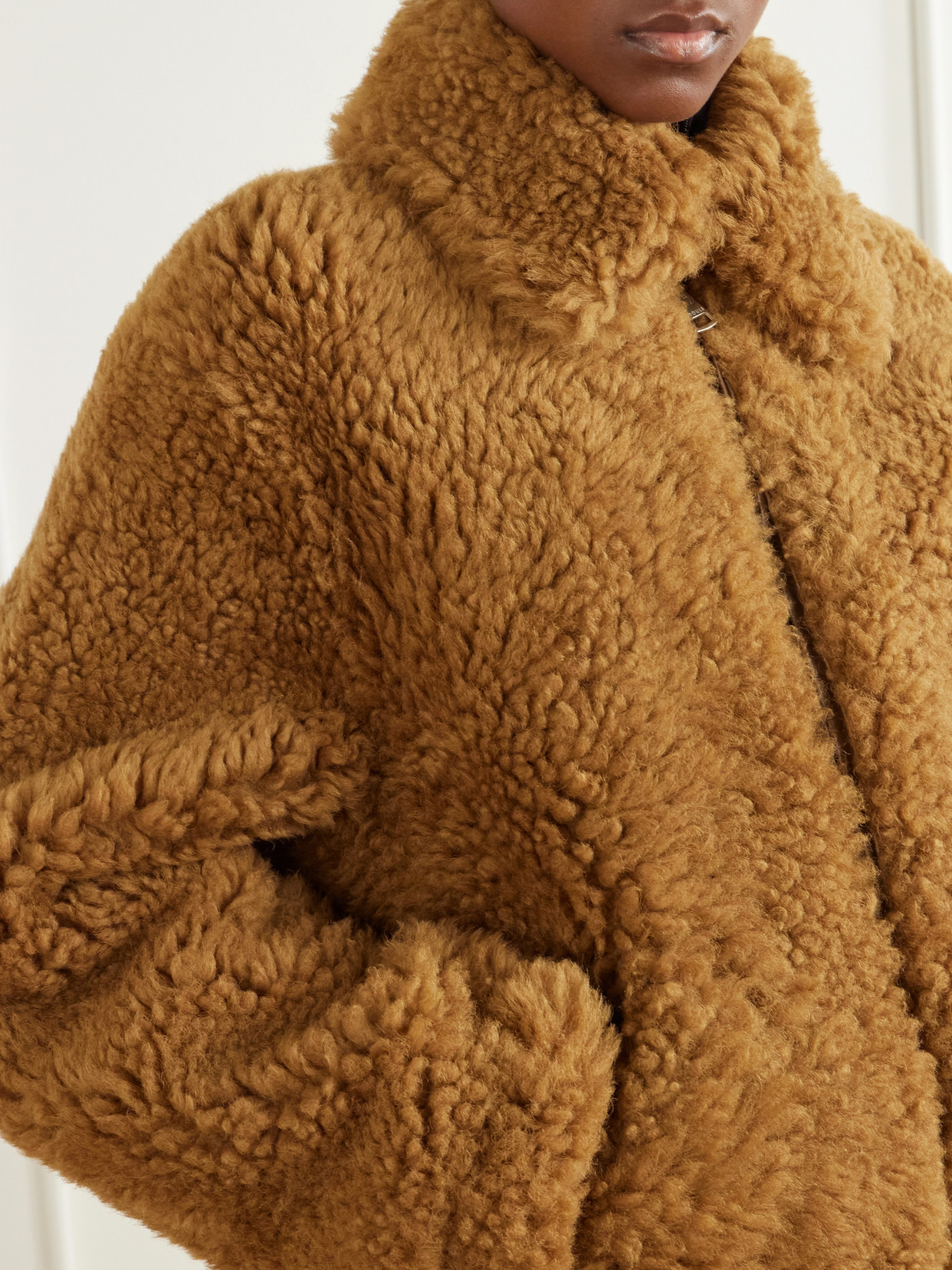 Stouls Sidi Shearling Jacket In Brown