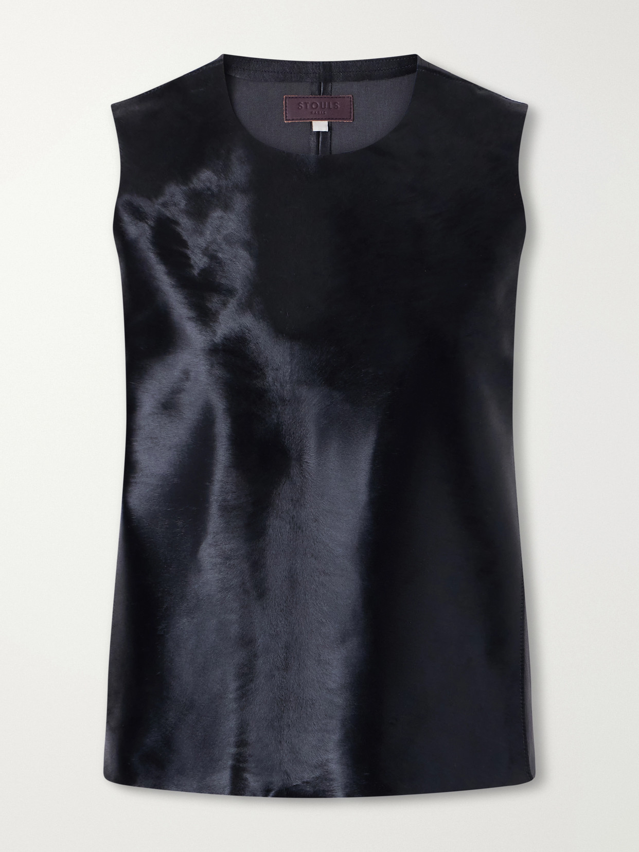Stouls Goya Fantasy Calf Hair Tank In Black