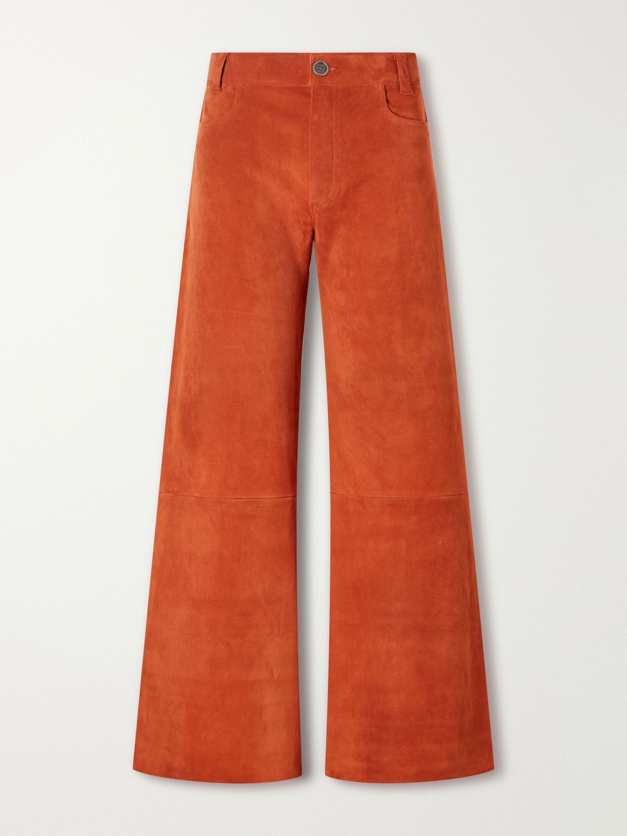 Lilou suede wide-leg pants