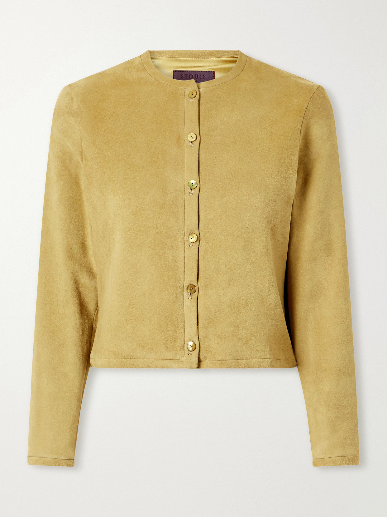 Stouls Astrid Suede Cardigan In Multi
