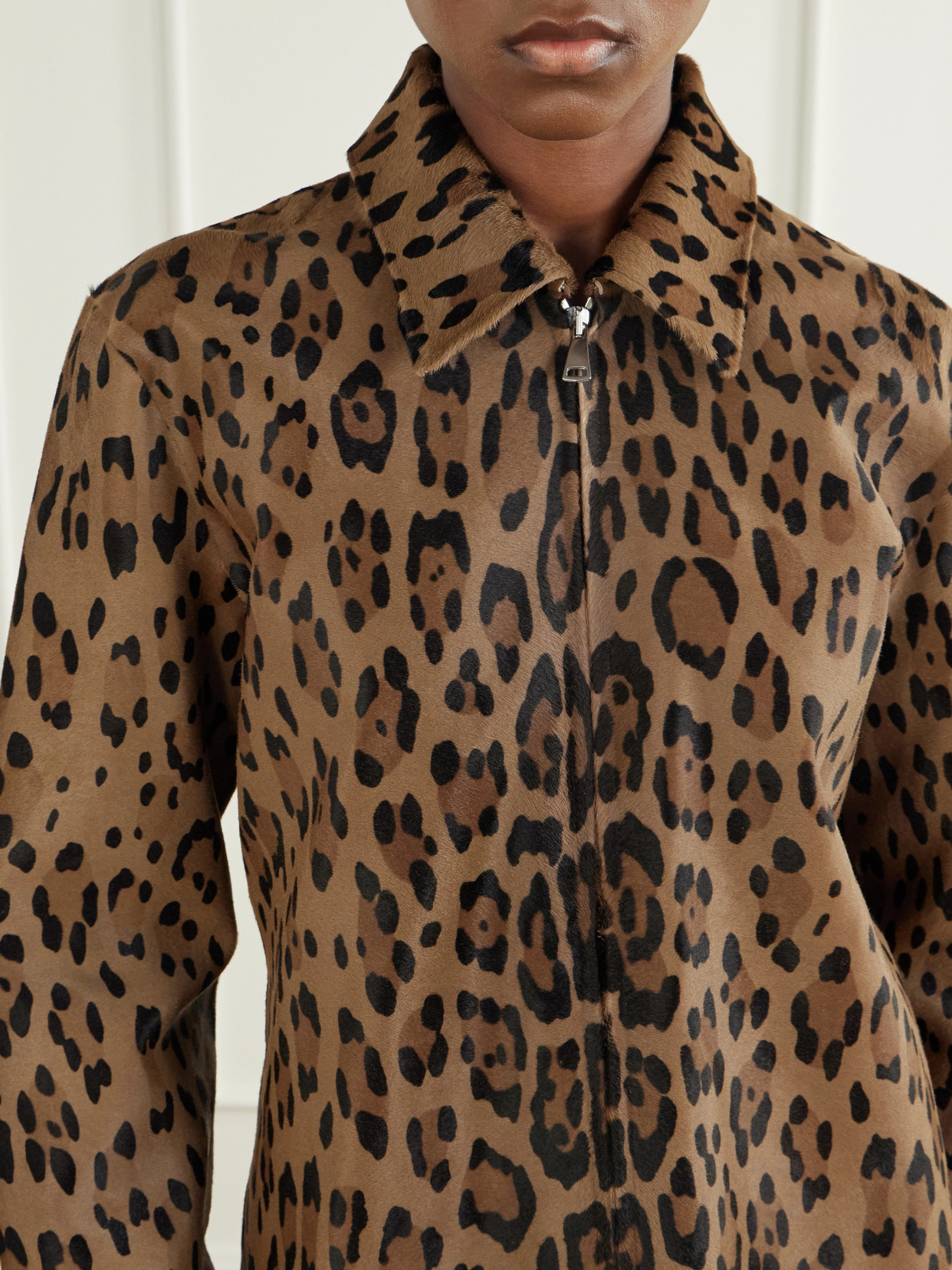 Huston Leopard-Print Jacket