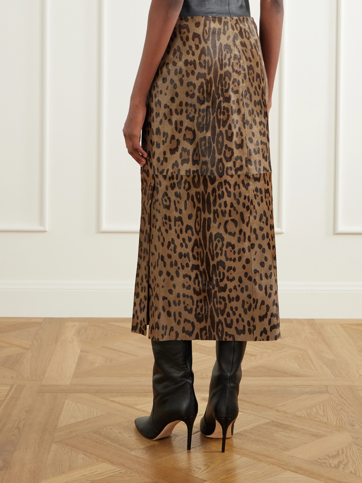Winona Leopard-Print Midi