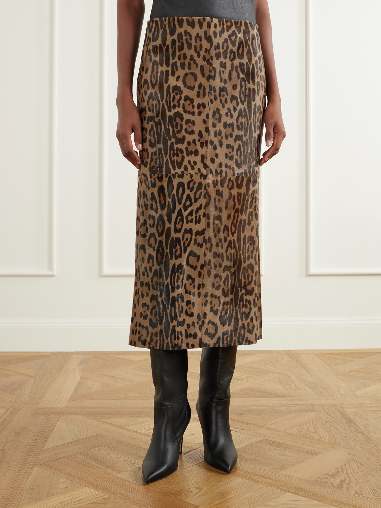 Winona Leopard-Print Midi
