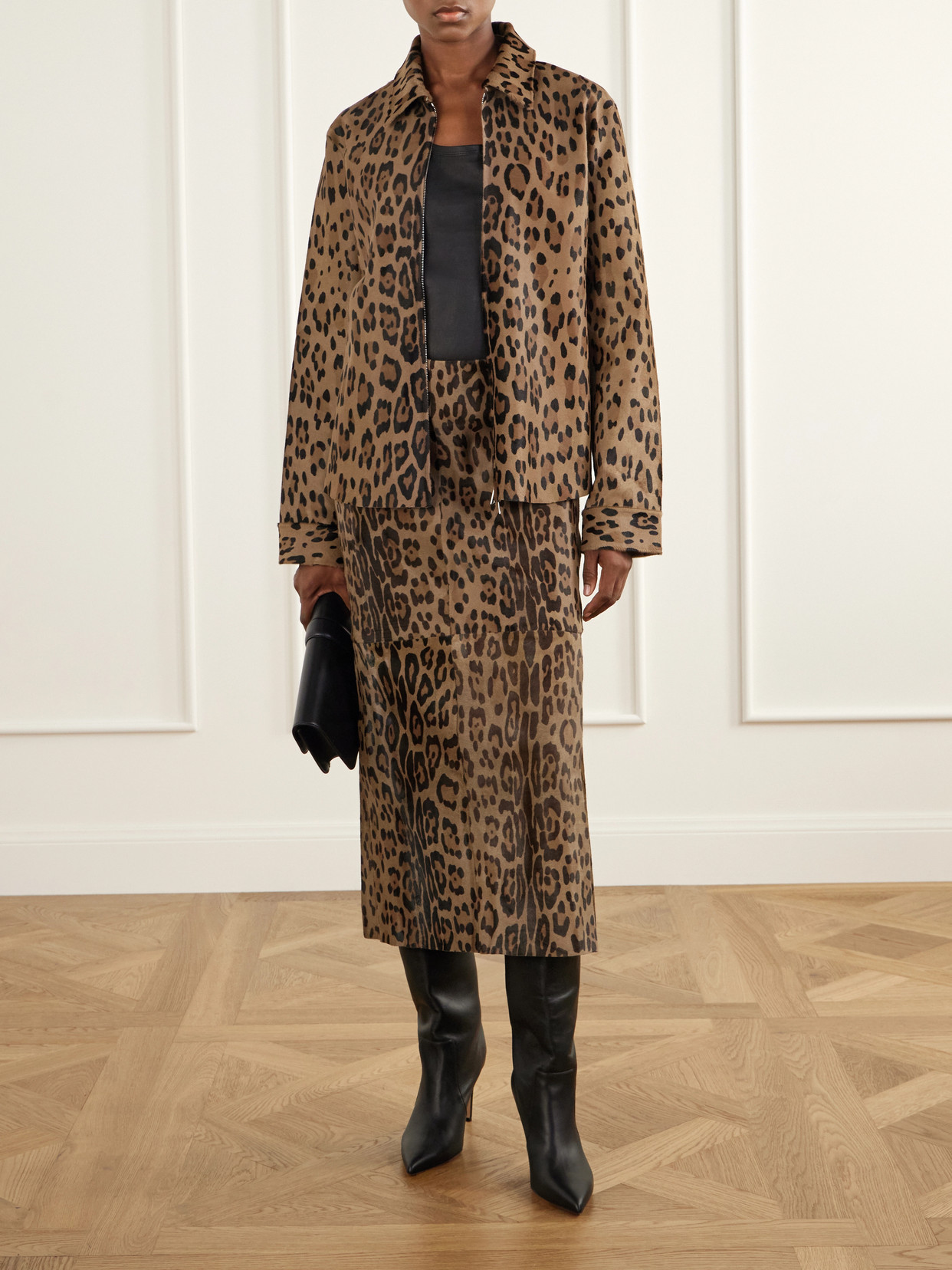 Winona Leopard-Print Midi