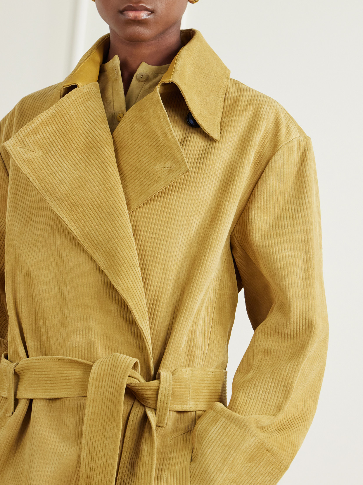 Wyatt Belted Corduroy Coat