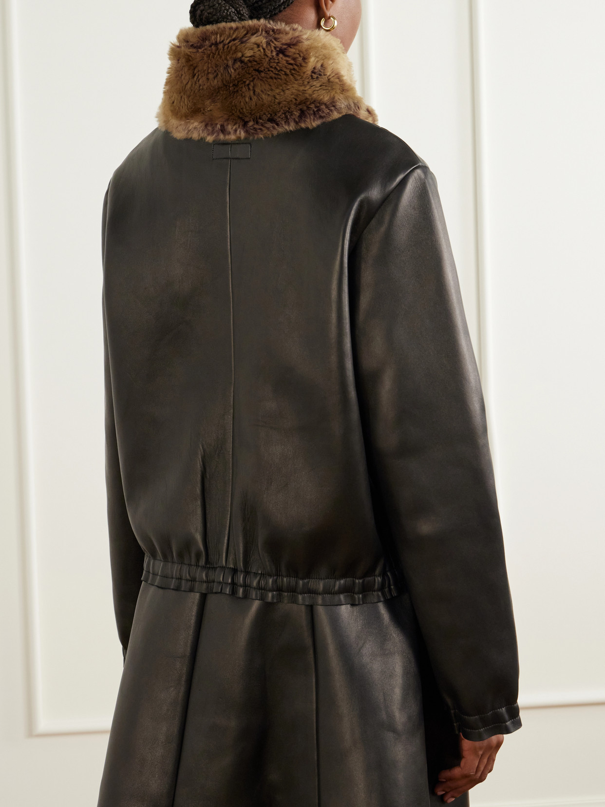 So Linda Shearling-Trimmed Jacket