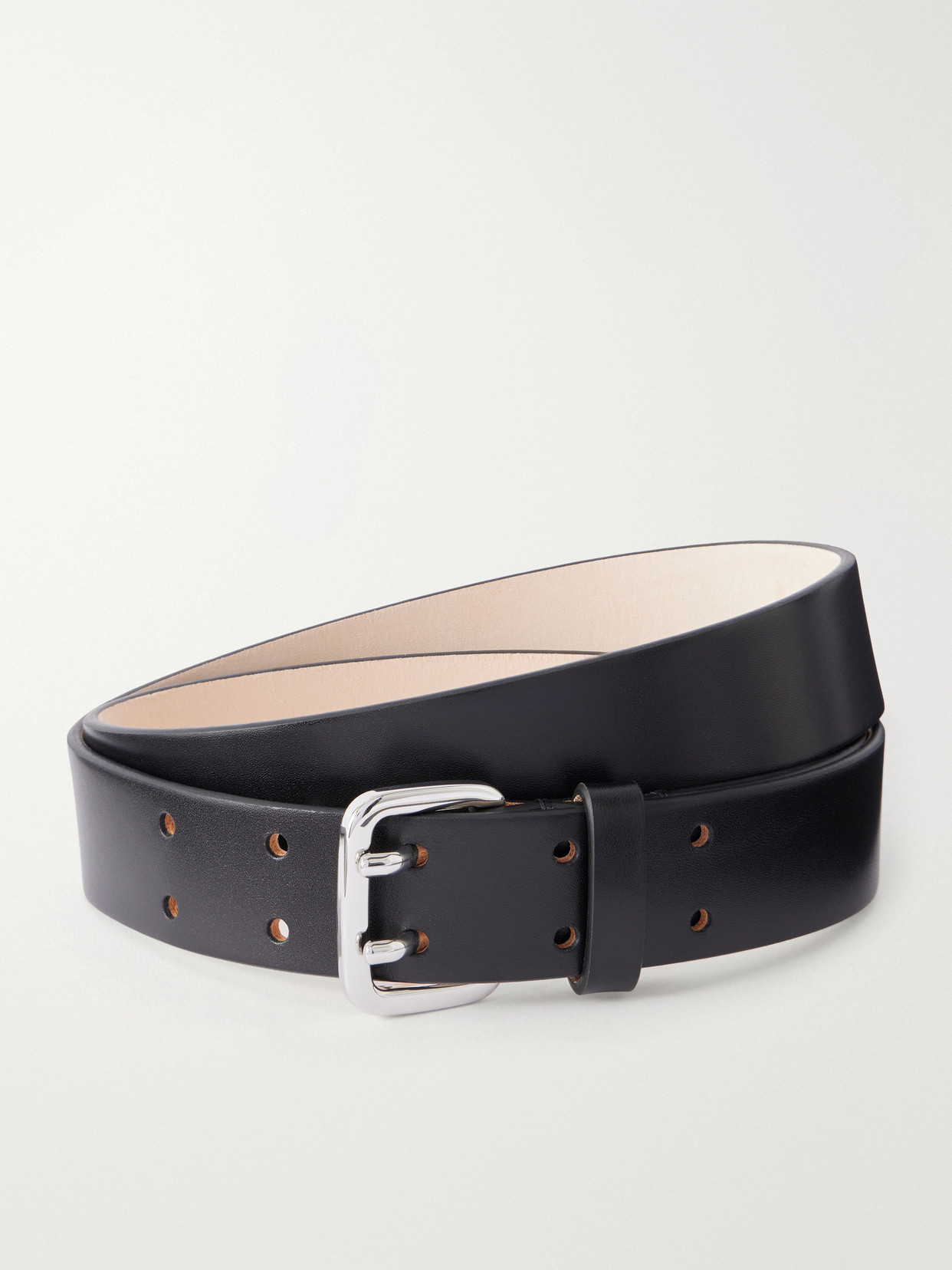 Dehanche Mini Hutch Leather Belt In Black