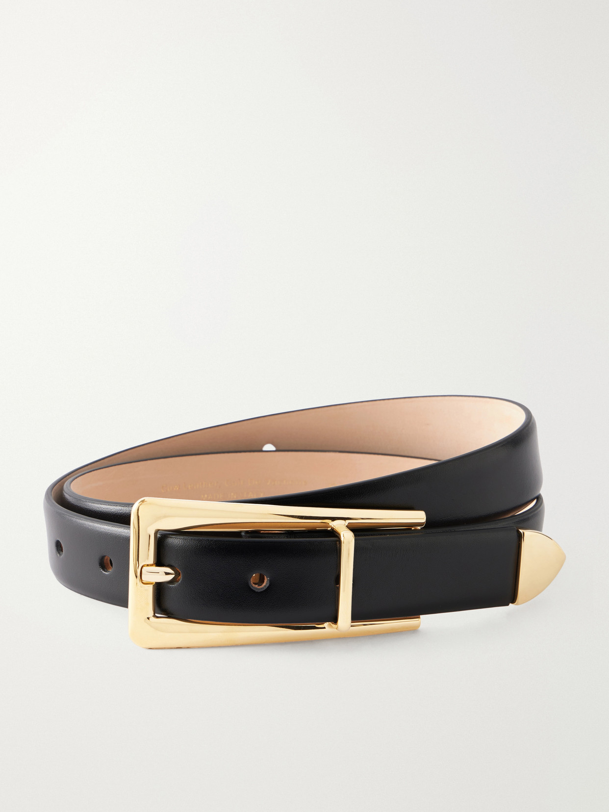Dehanche Mini Juergen Leather Belt In Black