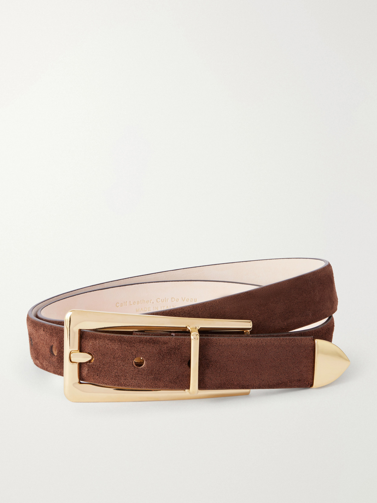 Dehanche Mini Juergen Suede Belt In Brown