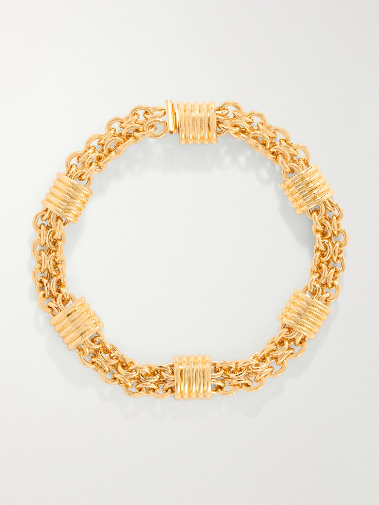Dehanche Hollyhock Gold-plated Chain Necklace
