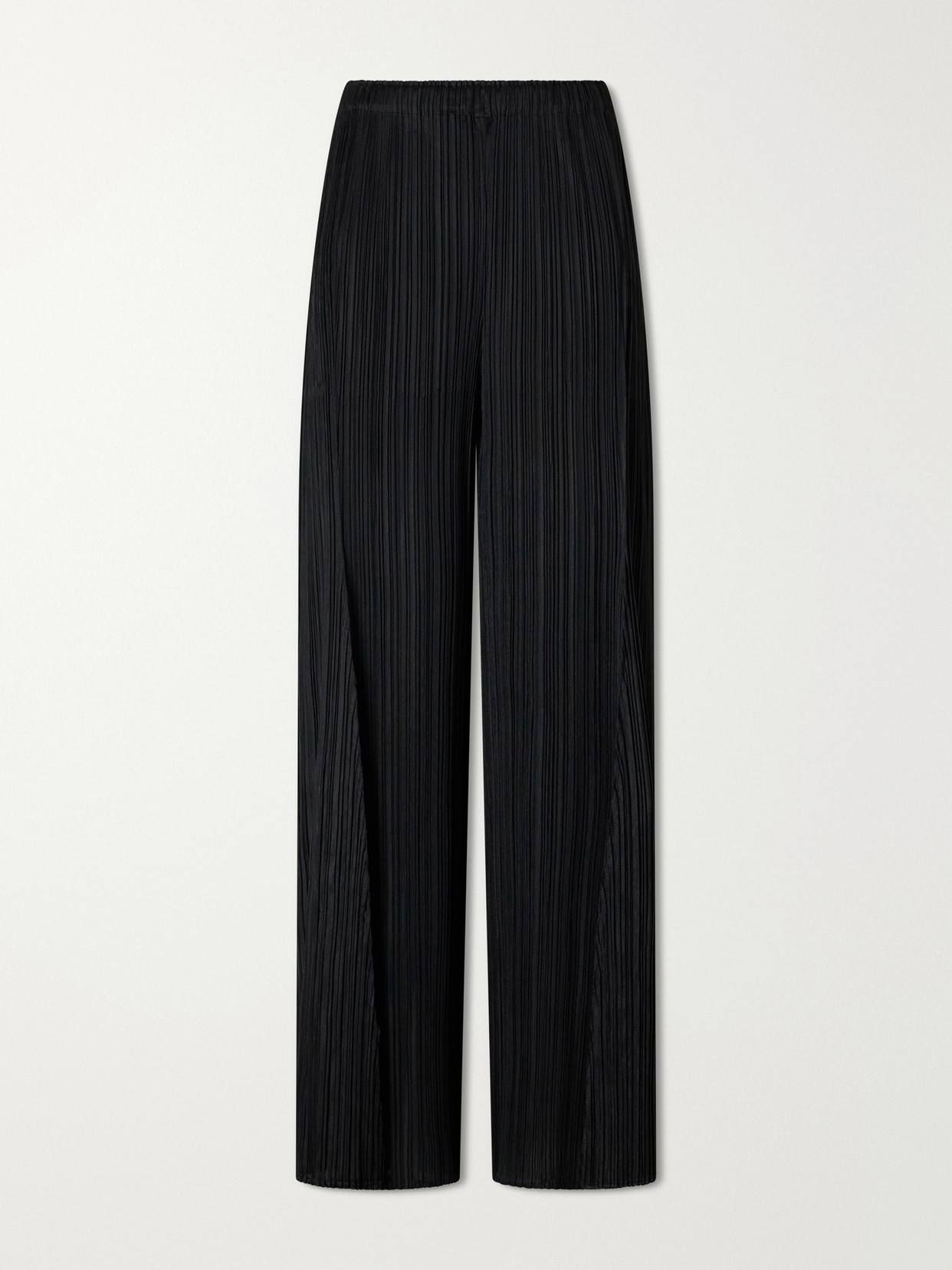 Pleats Please Bouquet Plissé Wide-leg Pants In Black