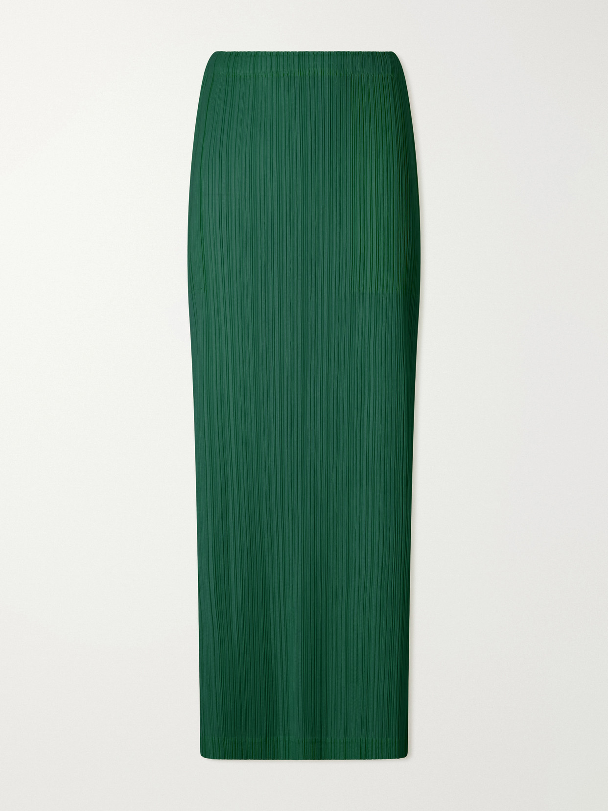 Pleats Please Plissé Midi Skirt In Green