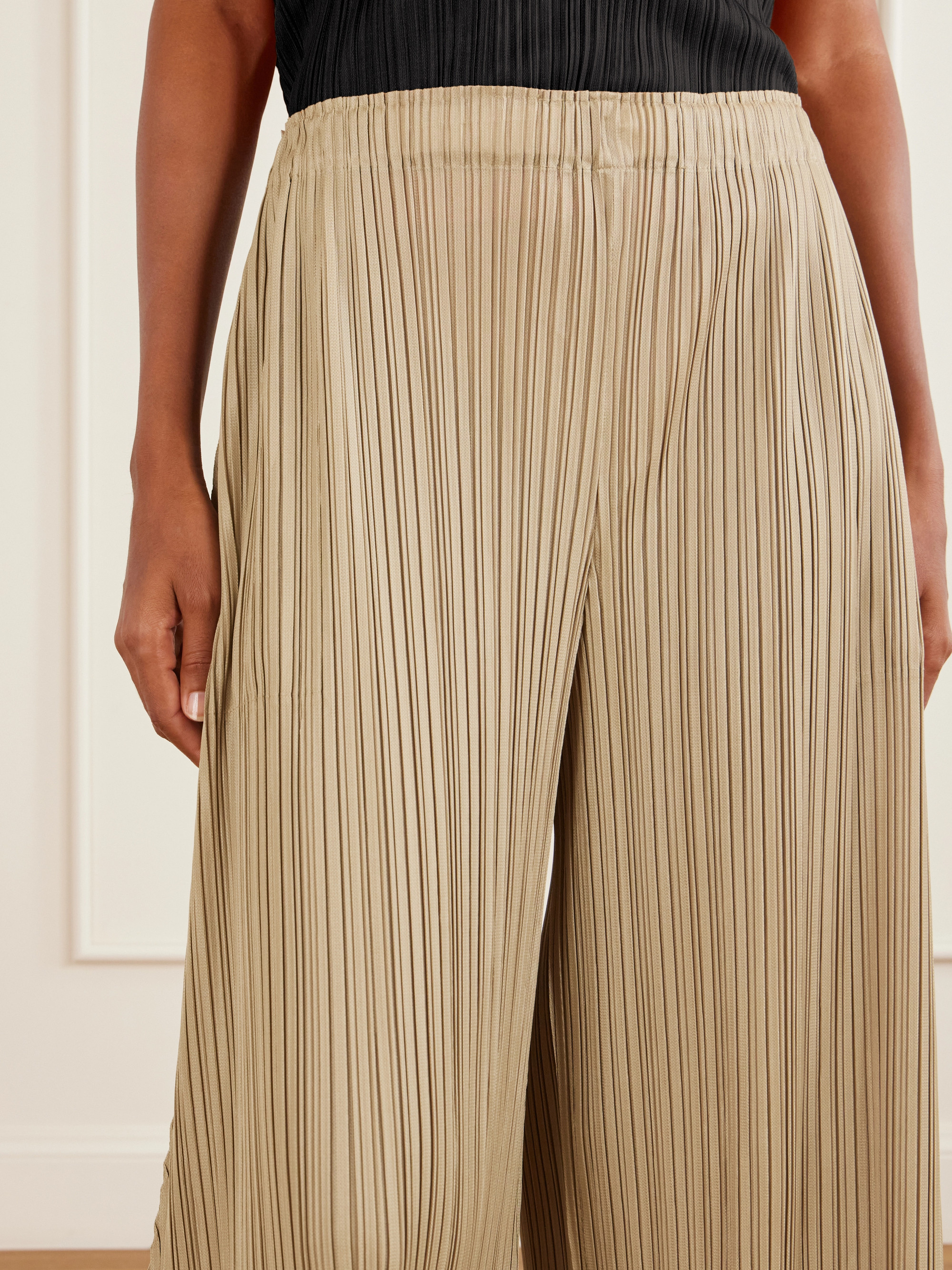 PLEATS PLEASE ISSEY MIYAKE July plissé wide-leg pants