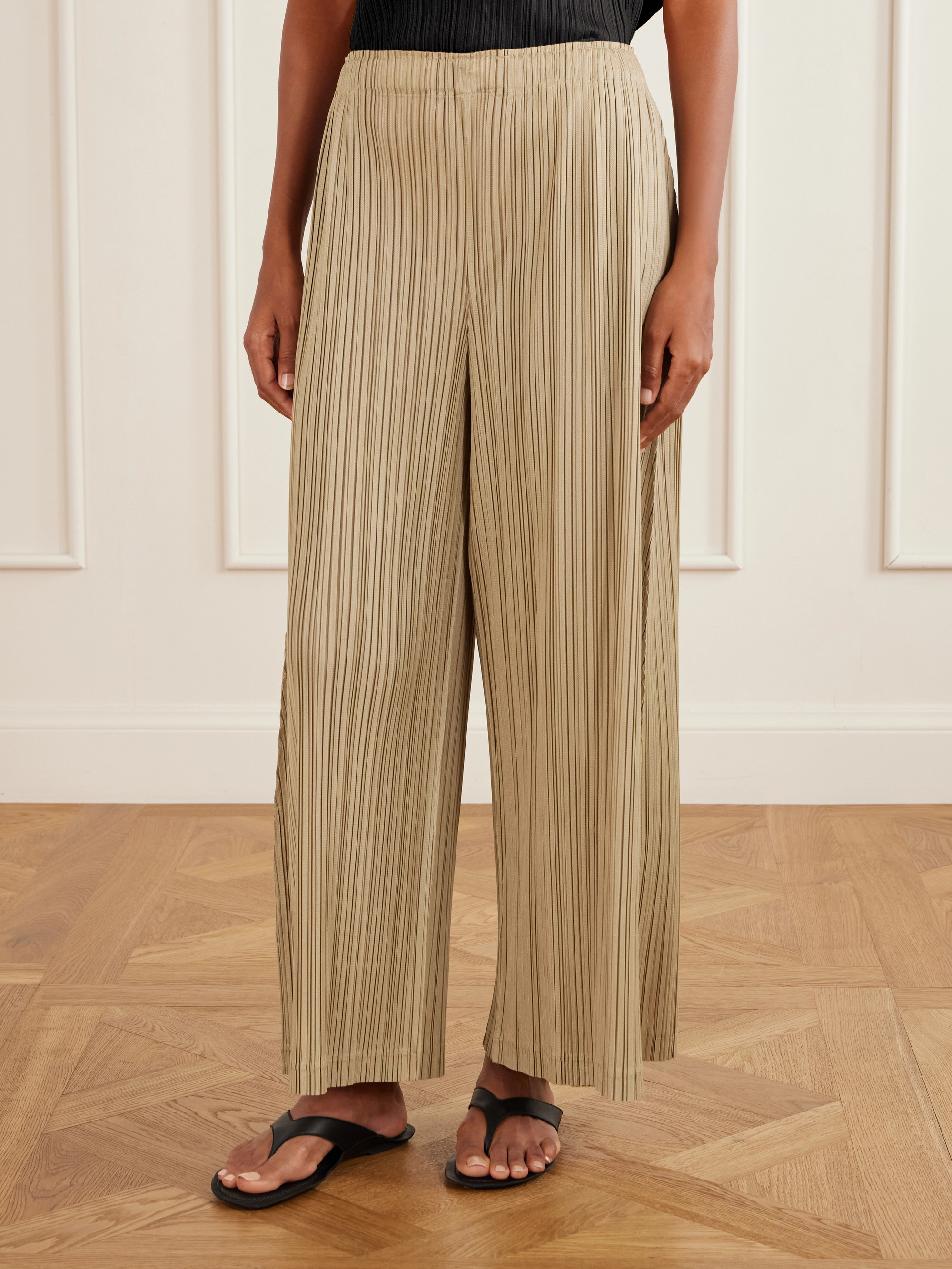 PLEATS PLEASE ISSEY MIYAKE July plissé wide-leg pants
