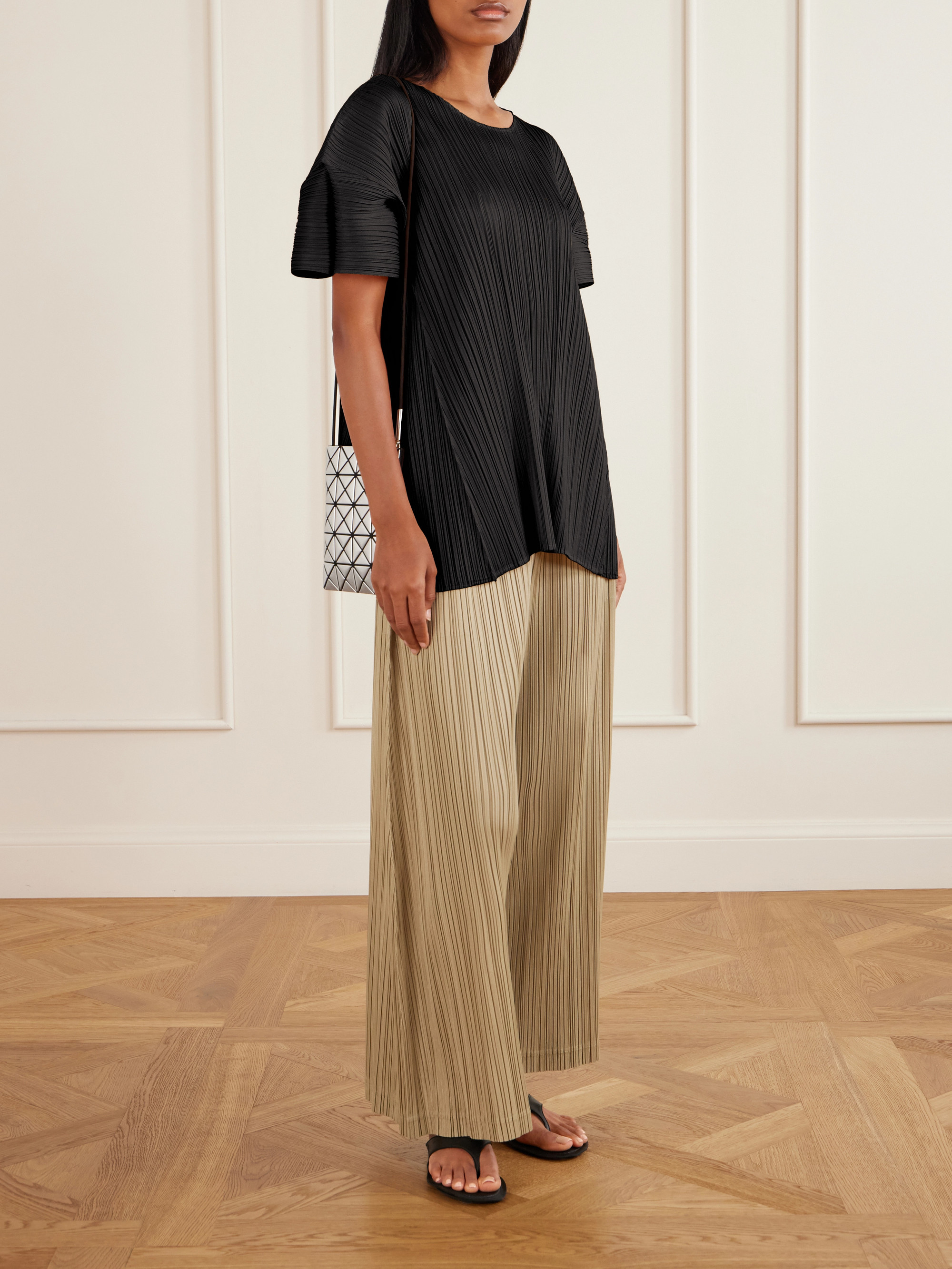 PLEATS PLEASE ISSEY MIYAKE July plissé wide-leg pants