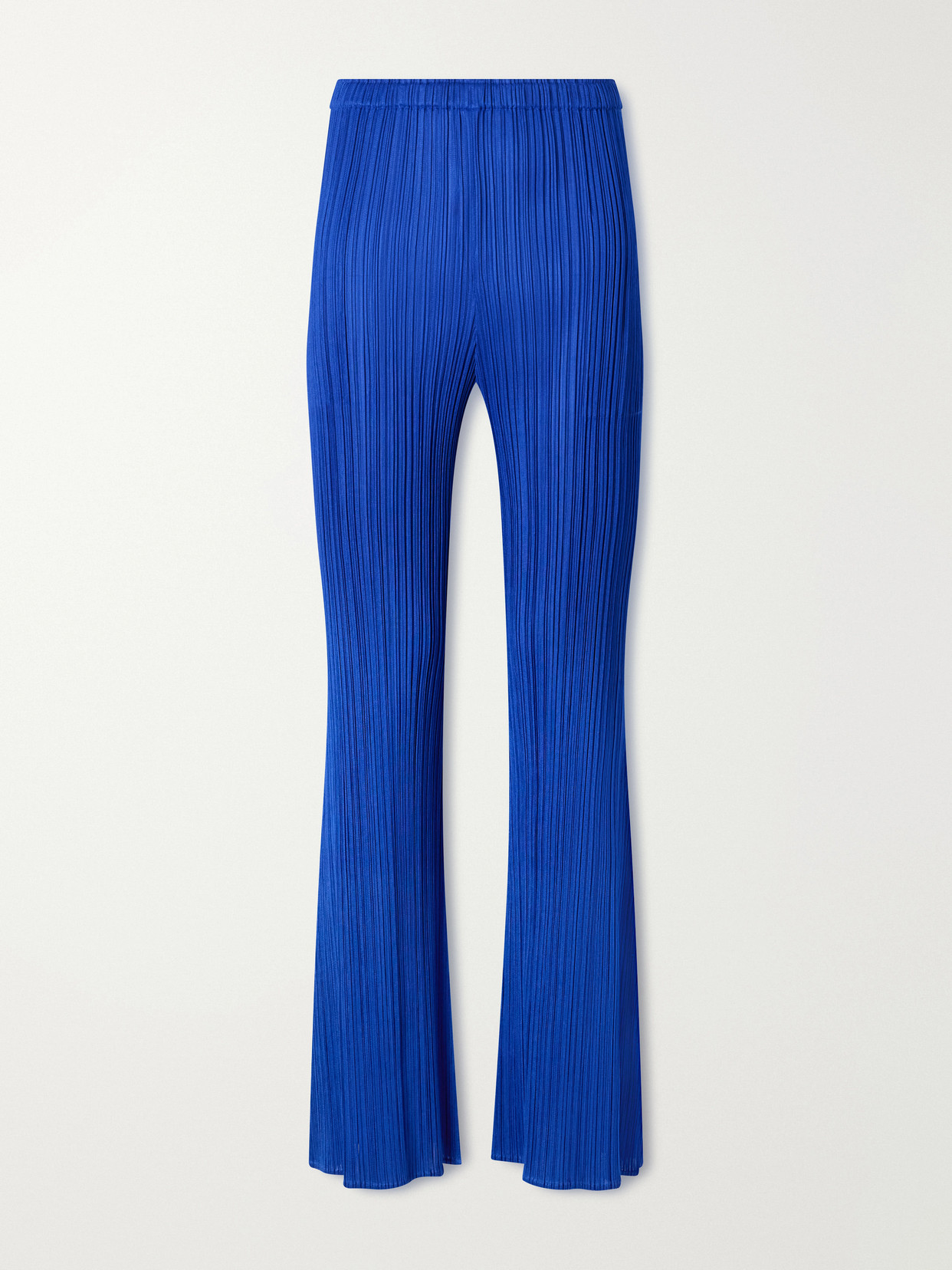 Pleats Please Plissé Straight-leg Pants In Blue