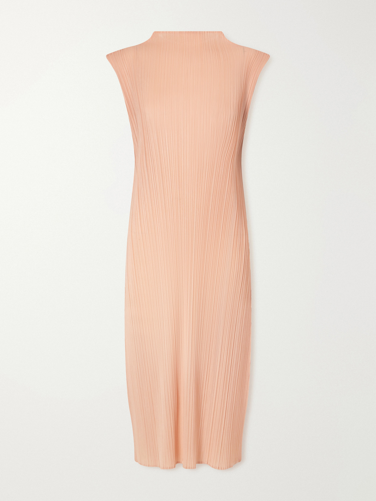 Pleats Please Plissé Midi Dress In Orange