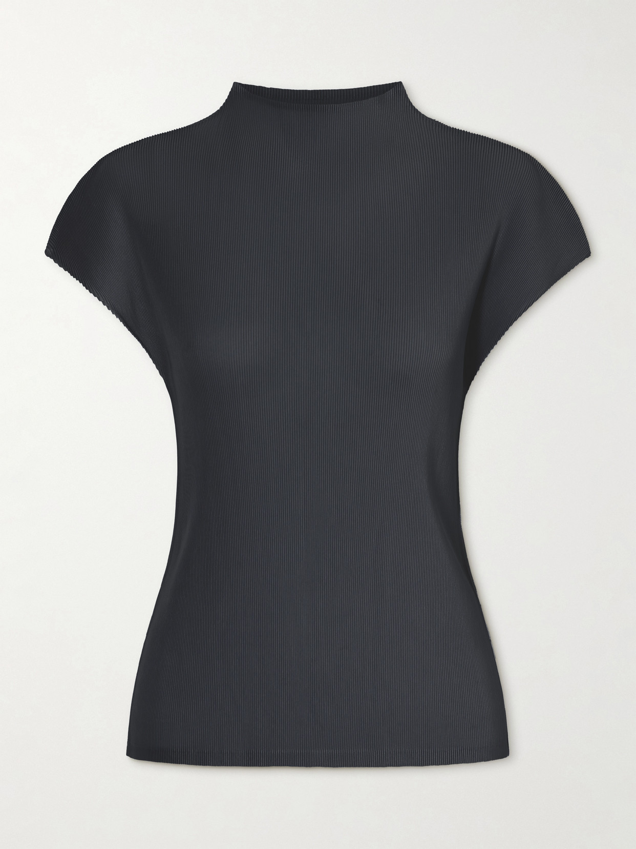 Issey Miyake Mist Plissé Blouse In Red