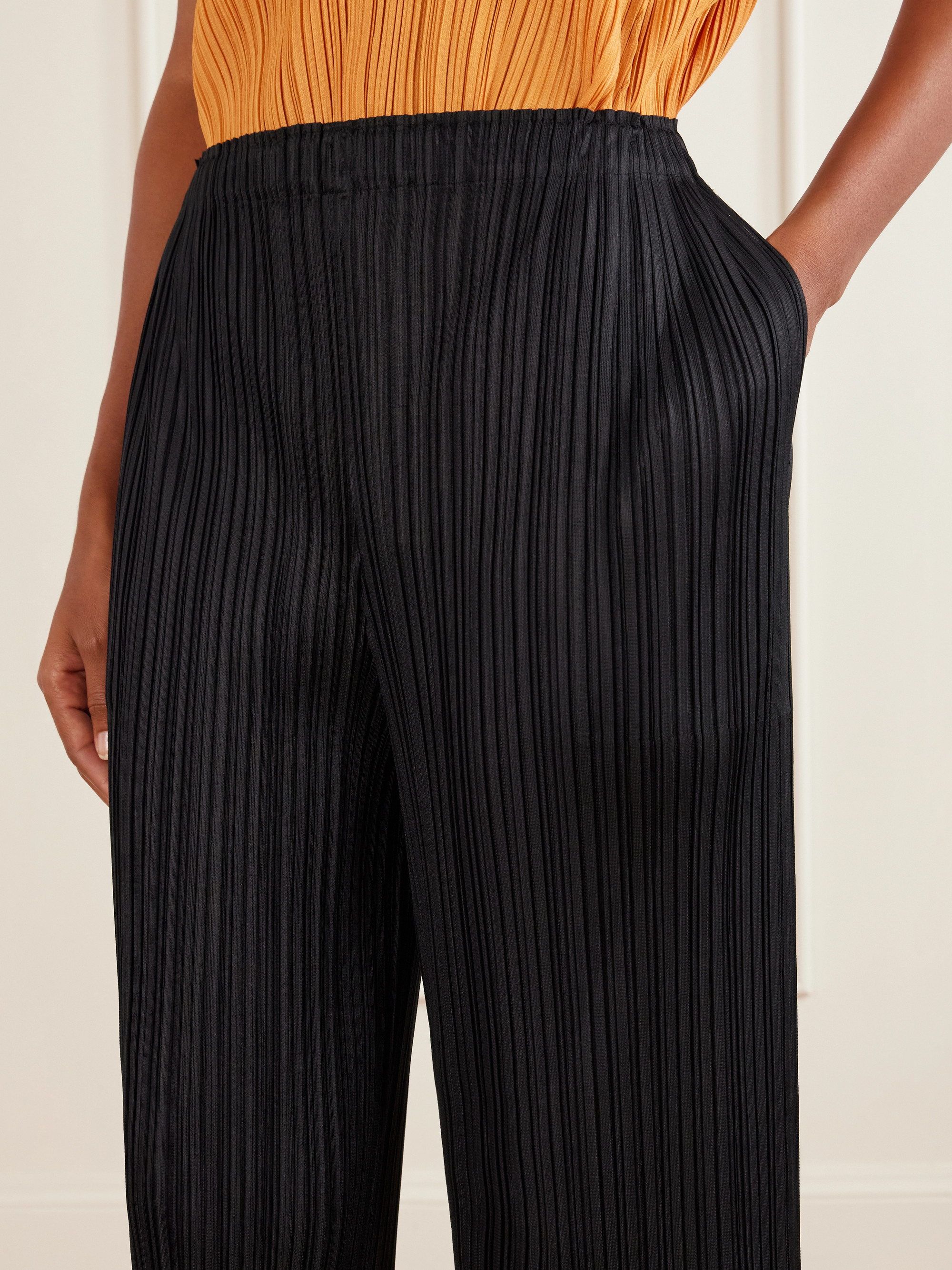 PLEATS PLEASE ISSEY MIYAKE July plissé wide-leg pants