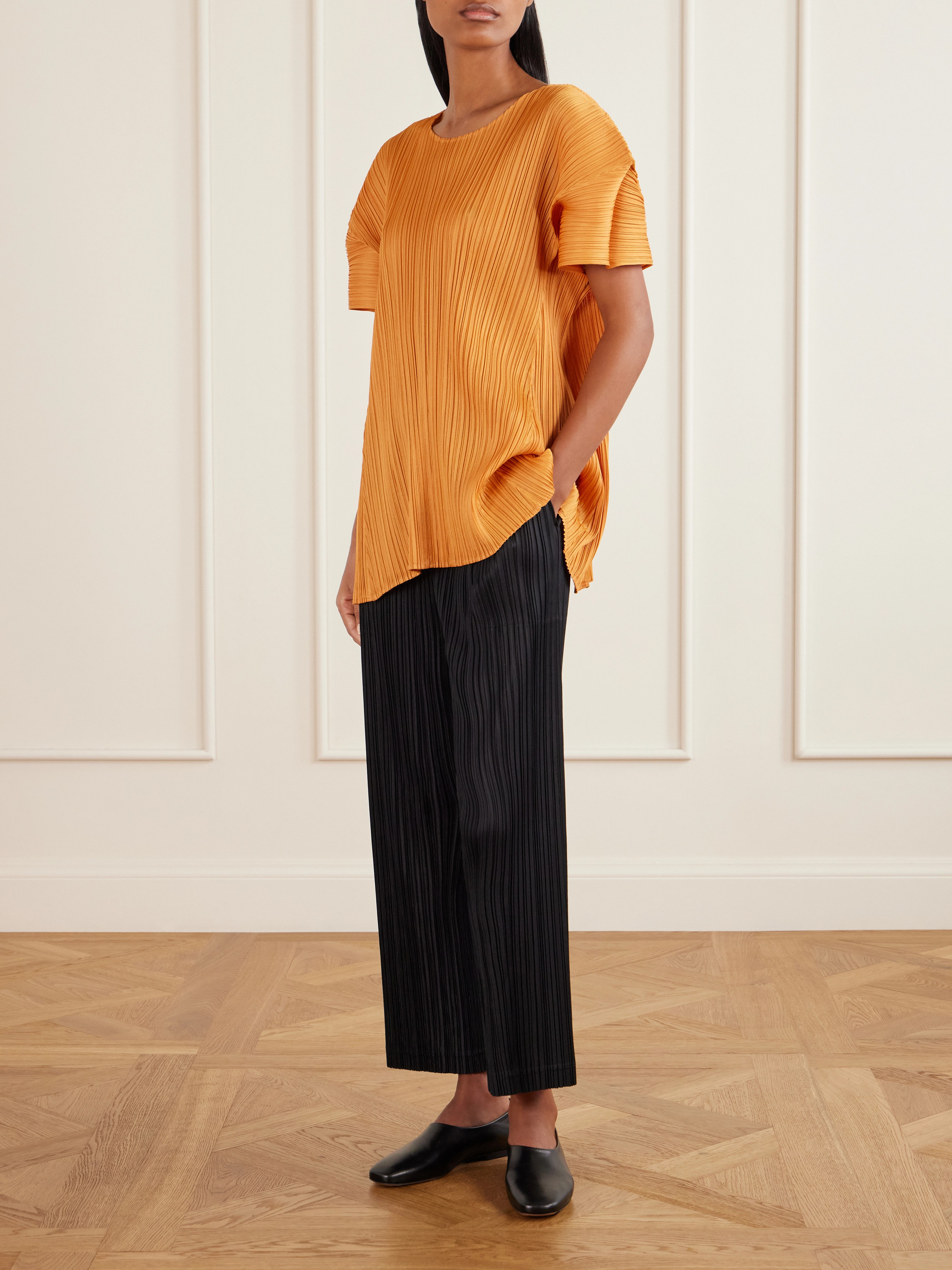 PLEATS PLEASE ISSEY MIYAKE July plissé wide-leg pants