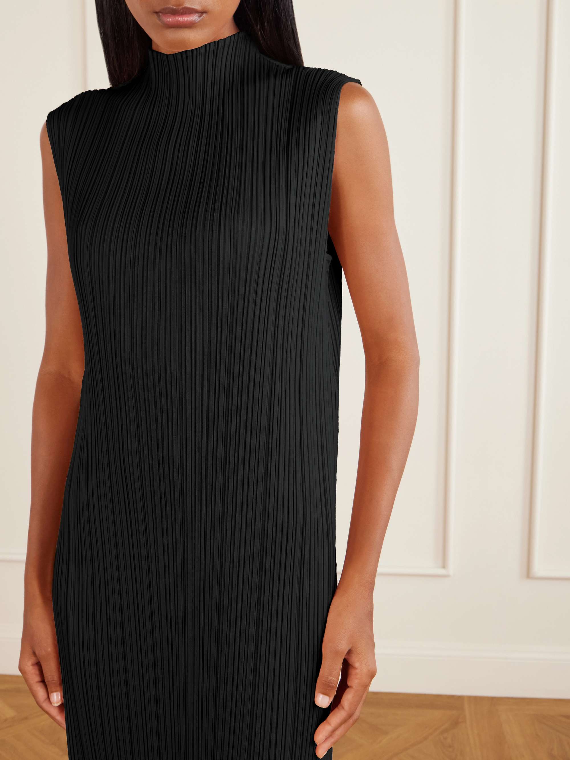 PLEATS PLEASE ISSEY MIYAKE ワンピース サイズ3 PLEATS PLEASE ISSEY MIYAKE Plissé midi dress | NET-A-PORTER