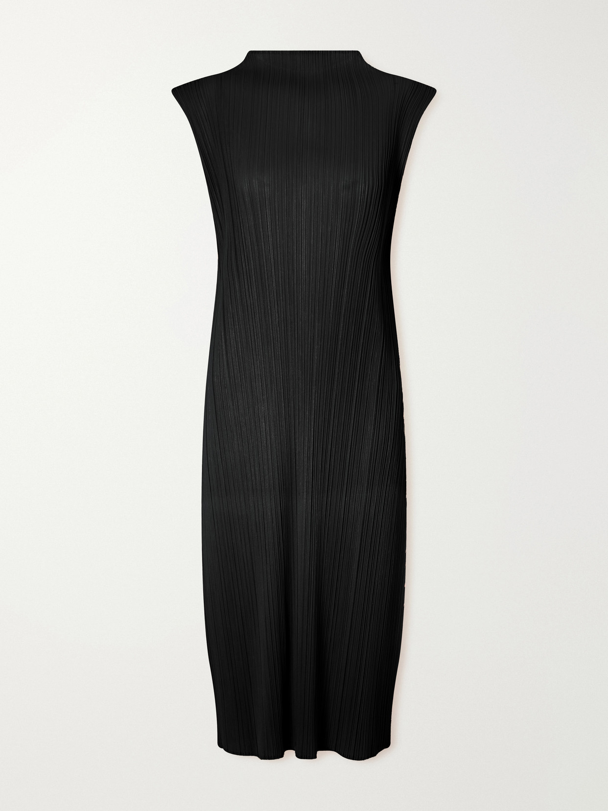 Pleats Please Plissé Midi Dress In Black